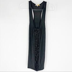 C&C California Tunic Tank with Sequins Charcoal Grey Size S